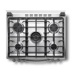 Cocina-a-Gas-roma-zafiro-de-30--de-5-quemadores-acabado-cromado-y-quemadores-ultrafast