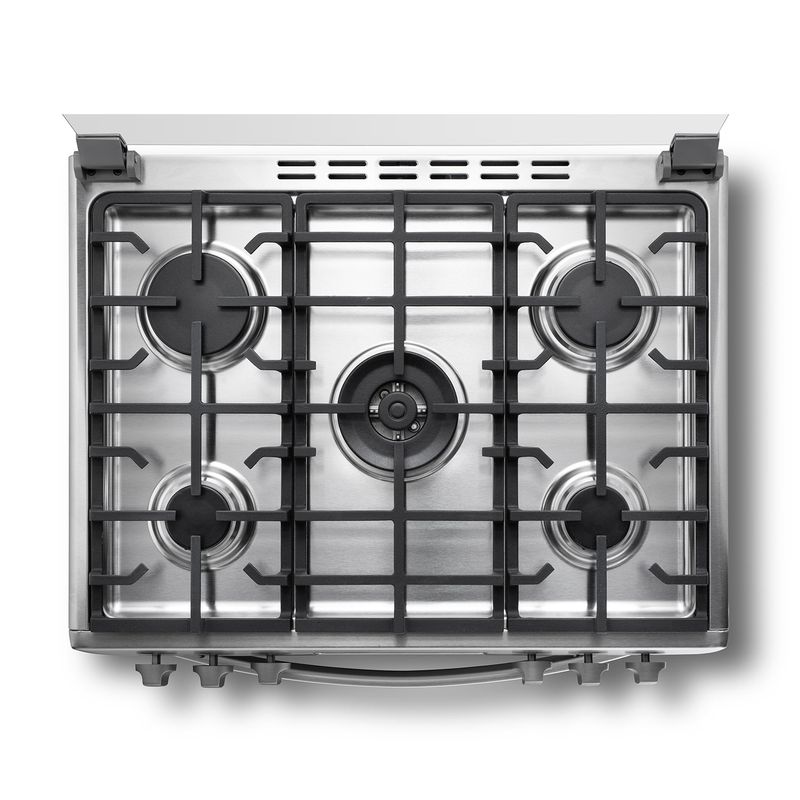 Cocina-a-Gas-roma-zafiro-de-30--de-5-quemadores-acabado-cromado-y-quemadores-ultrafast