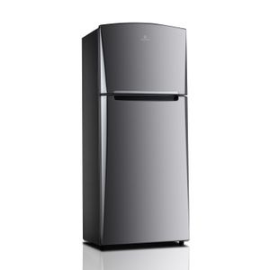 Refrigerador Top Mount de 390 litros color croma con bandejas regulables e iluminación LED RI-475 MF CR - INDURAMA