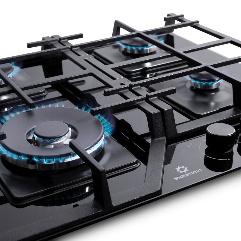 Encimera-a-gas-Moonlight-de-4-quemadores-y-tablero-de-vidrio-ultraclear-glass-negro-EGI-604VDNE