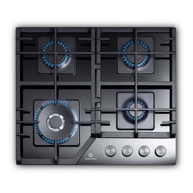 Encimera-a-gas-Moonlight-de-4-quemadores-y-tablero-de-vidrio-ultraclear-glass-negro-EGI-604VDNE