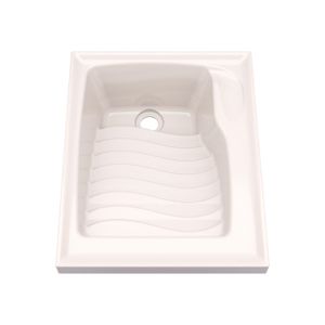 Lavarropa con flauta de 48x60 cm ergonómico elaborado en mármol sintético con sistema de flauta ( dispensador de agua) - FIRPLAK