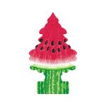 Ambiental-de-carton-verde-con-rojo-con-aroma-WATERMELON.