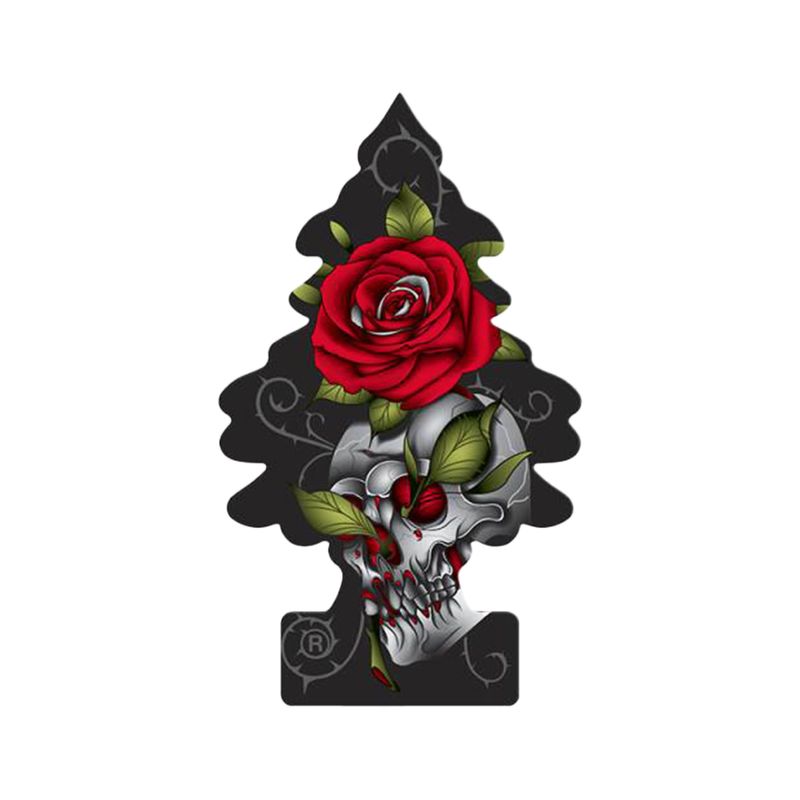 Ambiental-de-carton-negro-con-aroma-ROSE-THORN.