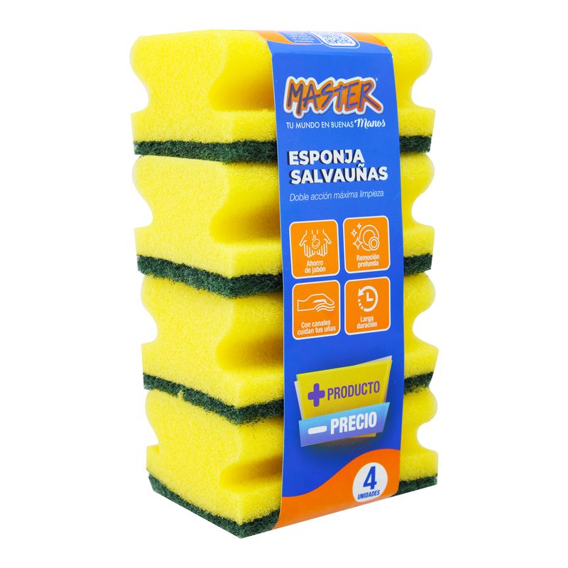 Esponjas-de-cocina-amarilla-SALVA-UÑAS-con-fibra-superior-semi-dura-para-todo-tipo-de-suciedad-latga-duracion.