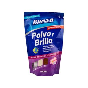 Limpiador de superficies POLVO Y BRILLO de aroma flores de primavera 4 en 1; 300 ml.. - BINNER
