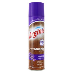Limpiador para muebles en aerosol que nutre y realza el color original con aroma LAVANDA; 360 ml. - VIRGINIA