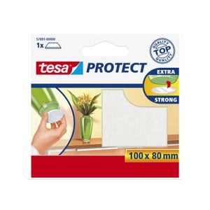 Resbalón rectangular color BLANCO autoadhesivo de 10 x 8 cm. - TESA