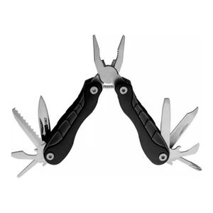 Alicate multiherramientas de aluminio color negro multiusos con 13 funciones. - PARA FORCE