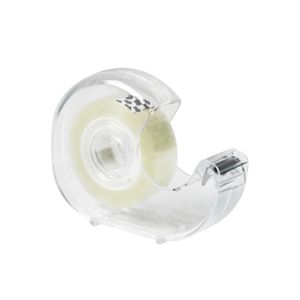Cinta adhesiva con dispensador de escritorio y cinta de 1,9 cm x 20 m transparente. - K PRO