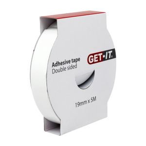 Cinta doble faz blanca de espuma adhesiva; 1,9 cm x 5 m. - ABRO