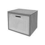 Caja-organizadora-plegable-gris-e-30-x-30-cm-de-1-niveles-con-tapa.