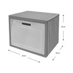 Caja-organizadora-plegable-gris-e-30-x-30-cm-de-1-niveles-con-tapa.