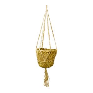 Maceta para colgar de 26 cm de diámetro con nido interno a base de yute; 1,24 m. - ORGILL