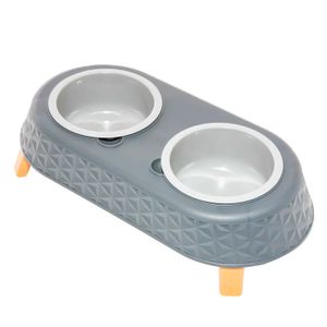 PLATO P/MASCOTA GRIS 2 SECCIONES GRIS - STAR PLAST