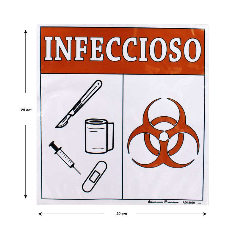 Letrero-con-mensaje-desecho-INFECCIOSO.