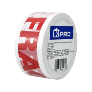 Cinta adhesiva con texto FRÁGIL en rojo de 4,8 cm x 50 m. - K PRO