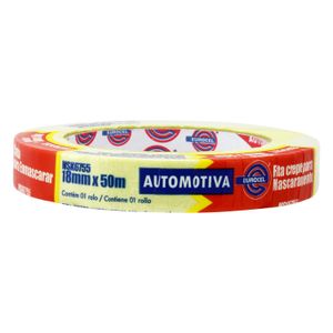 Cinta masking UV color AMARILLO de 1,8 cm x 50 m. - EUROCEL