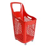 Coche-para-compras-de-plastico-con-ruedas-de-color-rojo-de-92-cm-x-40-cm-x-50-cm.