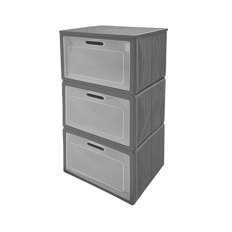 Caja-organizadora-plegable-GRIS-de-90-x-30-cm-de-3-niveles-con-tapa.