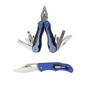 Alicate multiherramienta navaja de aluminio multiusos con 13 funciones y una navaja de 19 cm. - FORCE