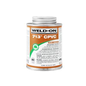 Pegamento para tuberías 713 CPVC cemento solvente, 237 ml. - WELD ON