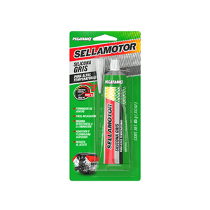 Silicona gris de alta temperatura para juntas mecánicas. SELLAMOTOR.