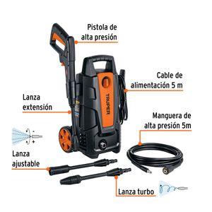 Hidrolavadora eléctrica 1500 PSI de 1.9 HP - TRUPER