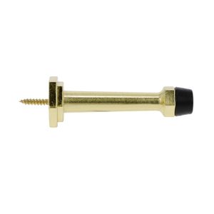 Tope de puerta largo de 10 cm en dorado cepillado. - NATIONAL HARDWARE