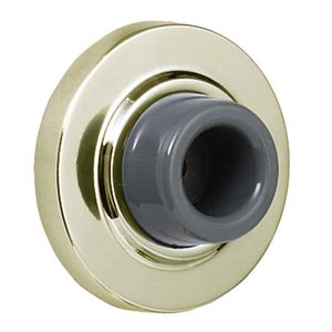 Tope redondo para puerta alto de 6 cm de diámetro en dorado cepillado. - NATIONAL HARDWARE