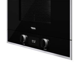 Microondas empotrable ML 822 BIS 220V con base cerámica y acabado de cristal de 22 lt de 390 x 595 mm. - TEKA