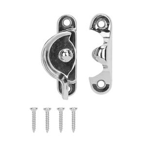 Seguro para ventanas tipo mariposa de bronce metálico. - NATIONAL HARDWARE