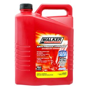 Refrigerante para radiador HOAT contiene mono etilenglicol y aditivos color rojo; 1 gl. - WALKER