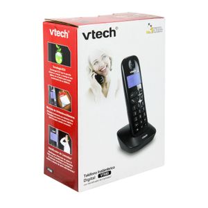 Teléfono inalámbrico digital color negro VT680 con 1 base y 1 auricular. - VTECH