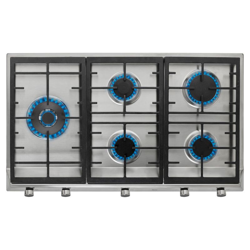 Cocina-Gas-Inox-5P-Ex-901-Ai-Dr-Cr-Leftteka