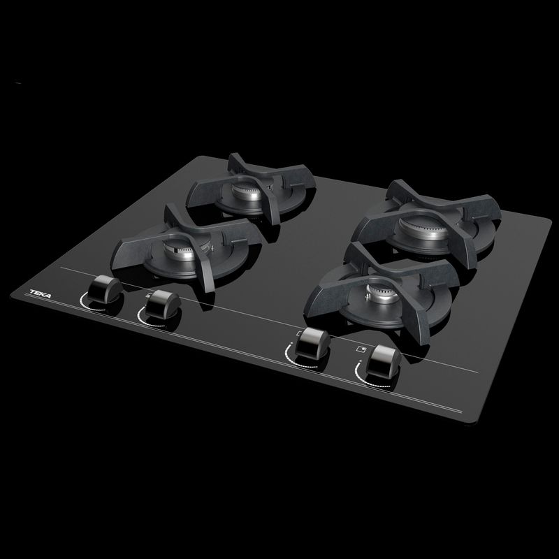 Cocina-Gas-Gbc-4P-64000-Kbb-Negra-Teka