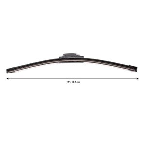 Pluma Limpia Parabrisas negra PLATINUM tipo blade aerodinámico de 17 pulgadas o 43,1 cm para todo tipo de clima. - TITAN HD
