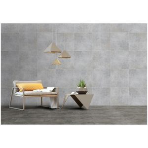 Porcelanato de acabado de concreto de acero de 60 x 60 cm - ECUACERAMICA