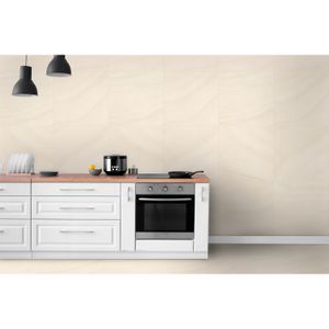 Cerámica para piso o pared bonnet hueso de 62 x 62 cm - ECUACERAMICA