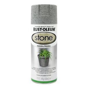 Pintura en spray de color GRIS con acabado de piedra; 340 g. - RUST OLEUM