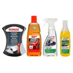 Kit-balde-de-limpieza-para-auto-esponja---limpia-tapices---limpia-parabrisas---shampoo.