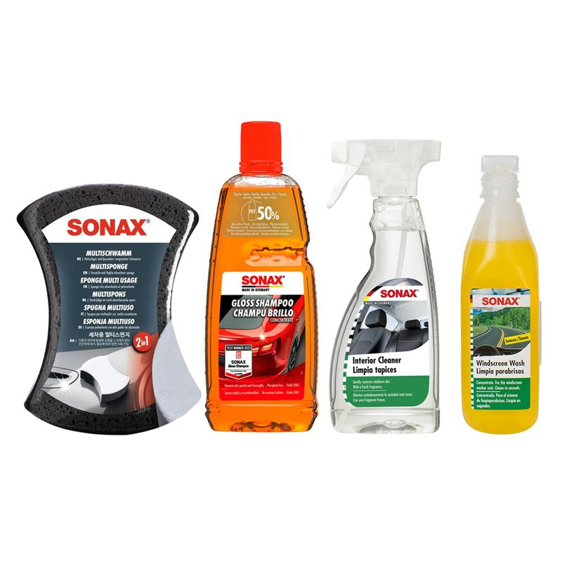 Kit-balde-de-limpieza-para-auto-esponja---limpia-tapices---limpia-parabrisas---shampoo.