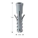 Taco-fischer-de-nylon-M-8-x-4-cm.