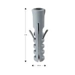 Taco-fischer-de-nylon-M-6-x-3-cm.