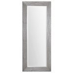 Espejo-de-pared-GRIS-rectangular-con-marco-de-madera-tipo-metalico-de-71-x-157-cm-con-diseño-ondulado.