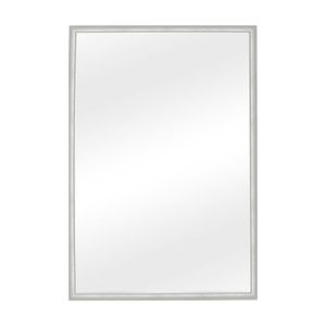 Espejo de pared GRIS CLARO rectangular con marco de madera tipo metálico de 61,5 x 76,5 cm. - K HOME