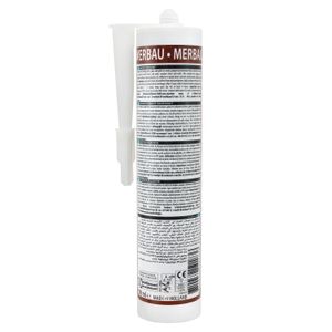 Silicona adhesiva MARRÓN junta, sella, aísla pintable; 300 ml. - BISON