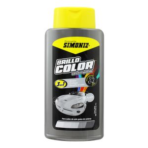 Cera liquida para auto BRILLO COLOR GRIS con nanotecnología activa; 500 ml. - SIMONIZ