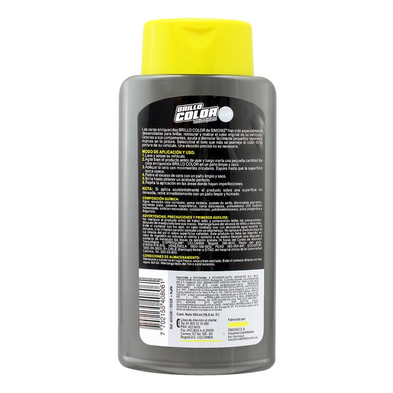 Cera-liquida-para-auto-BRILLO-COLOR-GRIS-con-nanotecnologia-activa--500-ml.