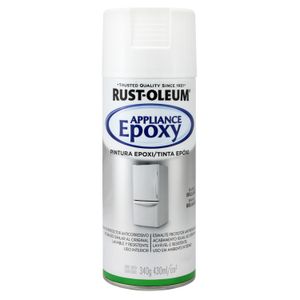 Pintura en spray color BLANCO BRILLANTE con acabado de pintura epoxi; 340 g. - RUST OLEUM